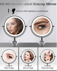 VPU makeup mirror 1x wide view for overall facial assessment.