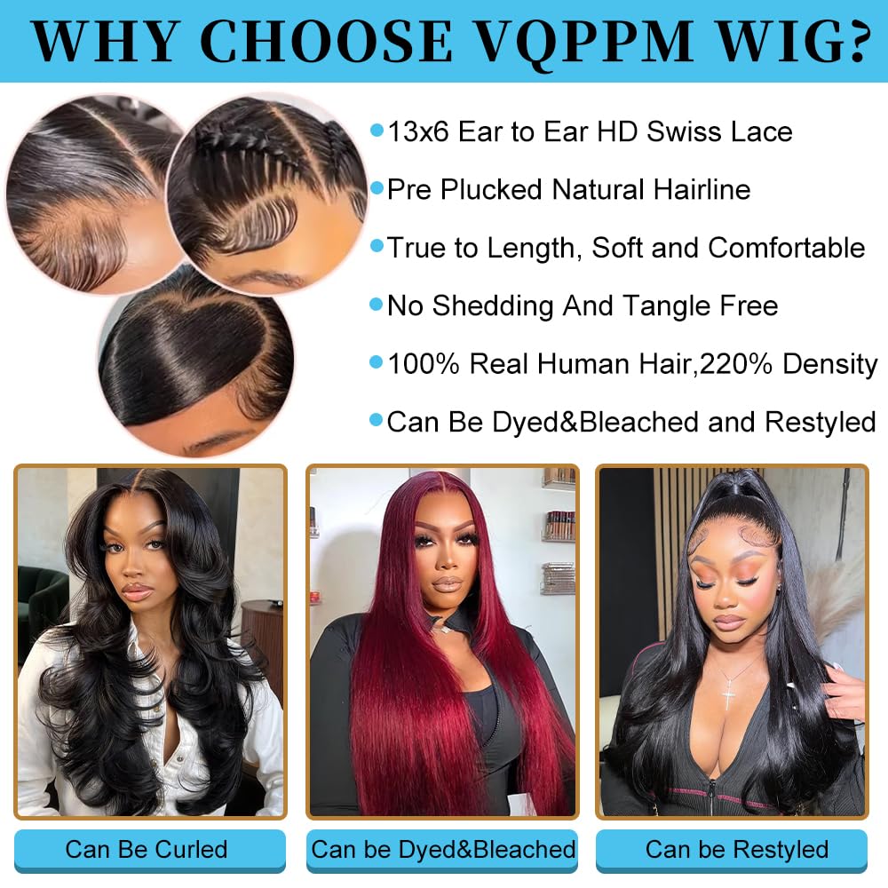 VQPPM Glueless cap with adjustable strap ensures secure, comfortable wear.