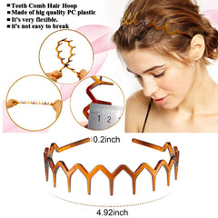 Close-up of Vrose Flosi teeth-comb headband showing non-slip grip.