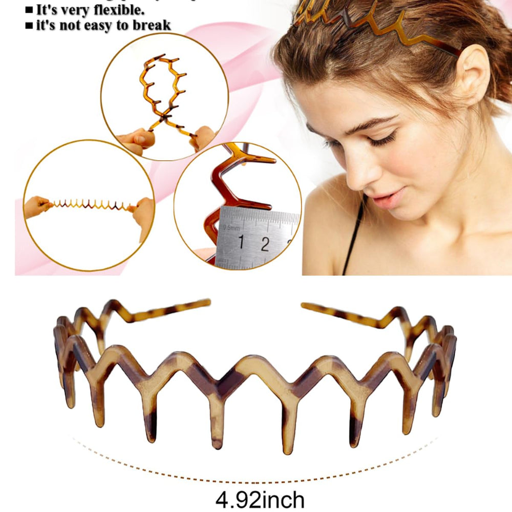 Vrose Flosi wide plastic headband with 90s style for all-day wear
