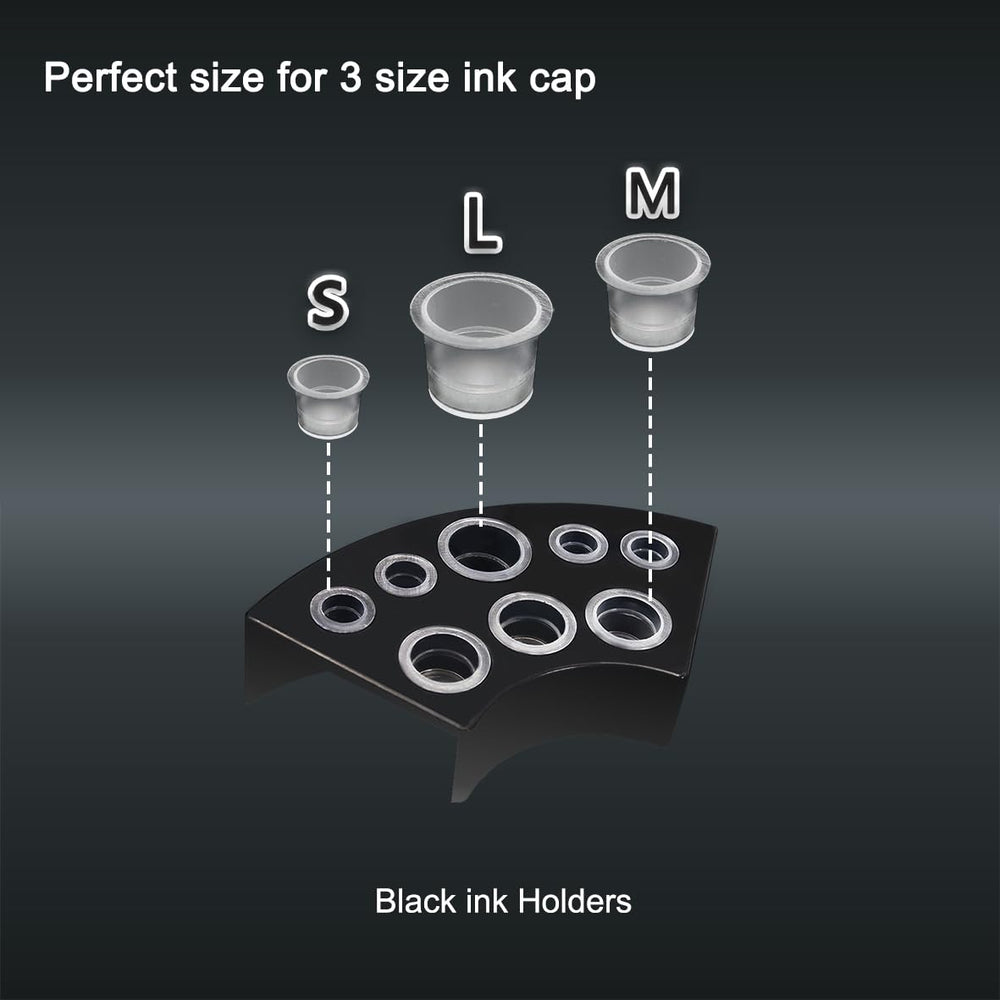 VryaSang portacopas negro, base estable para cambios de color.