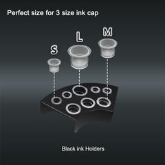 VryaSang portacopas negro, base estable para cambios de color.