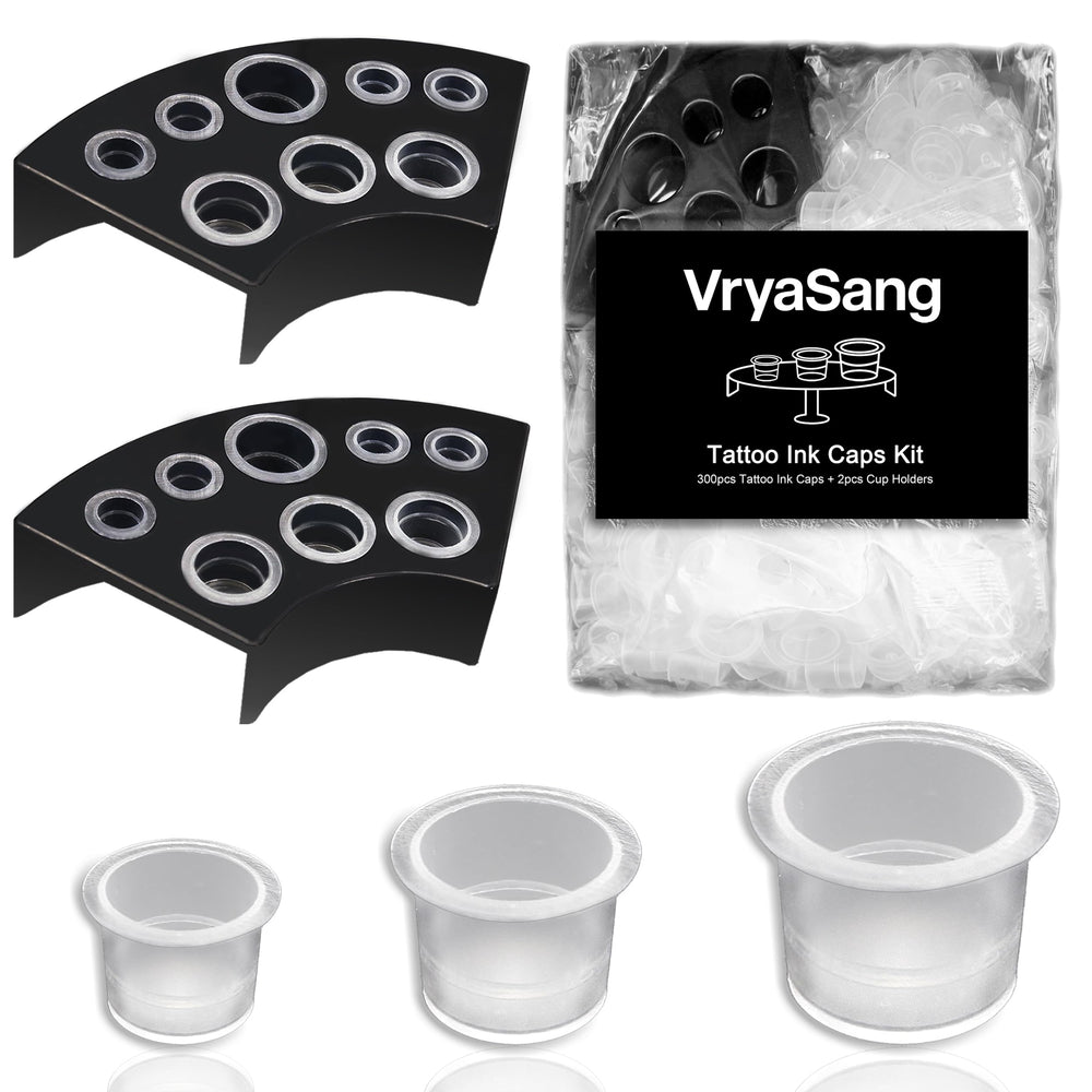 VryaSang tapas de tinta pequeñas para tatuaje, organización rápida de colores.