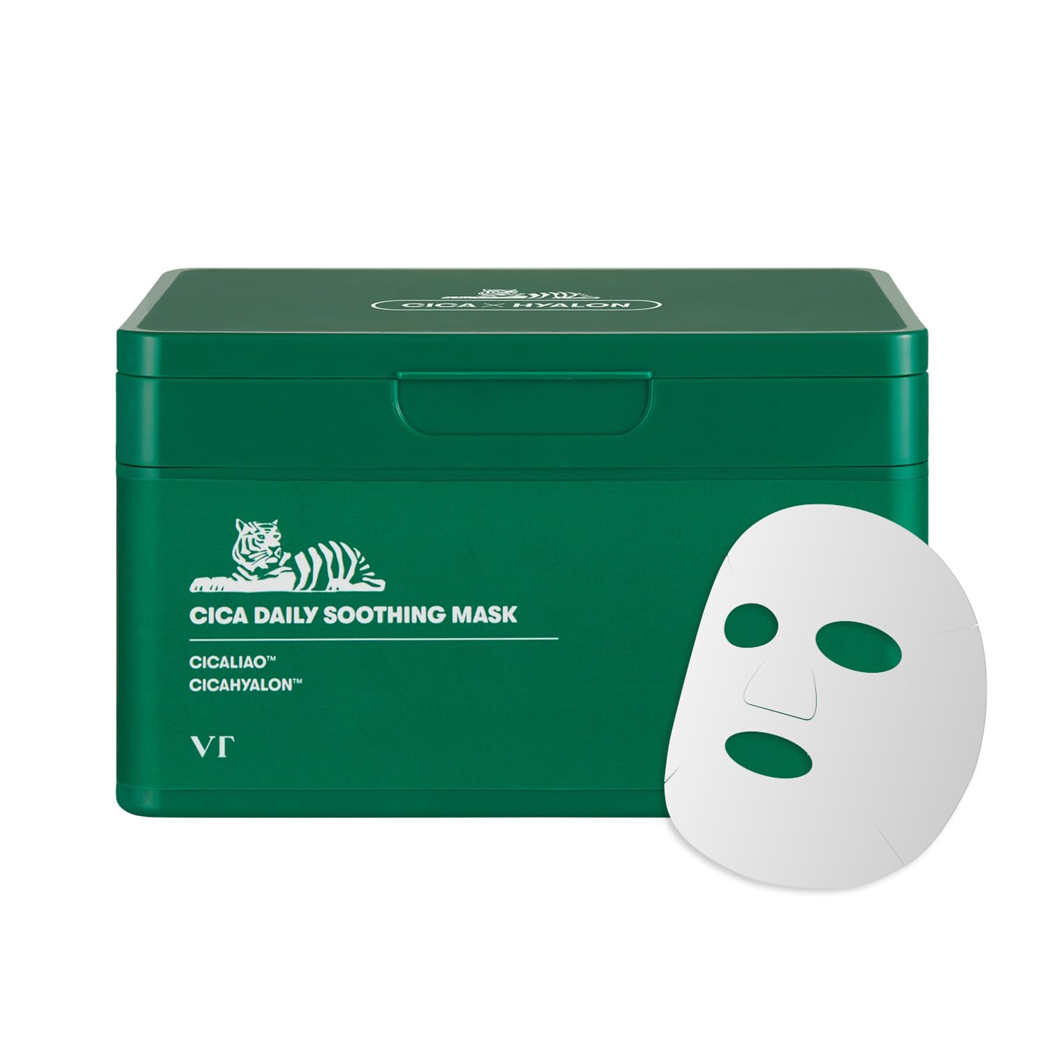 VT COSMETICS mascarilla calmante CICA envase con tapa plástica