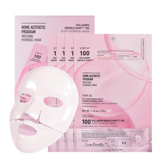 VT COSMETICS Colágeno Reedle Shot 100: máscara hidrogel en primer plano para elasticidad