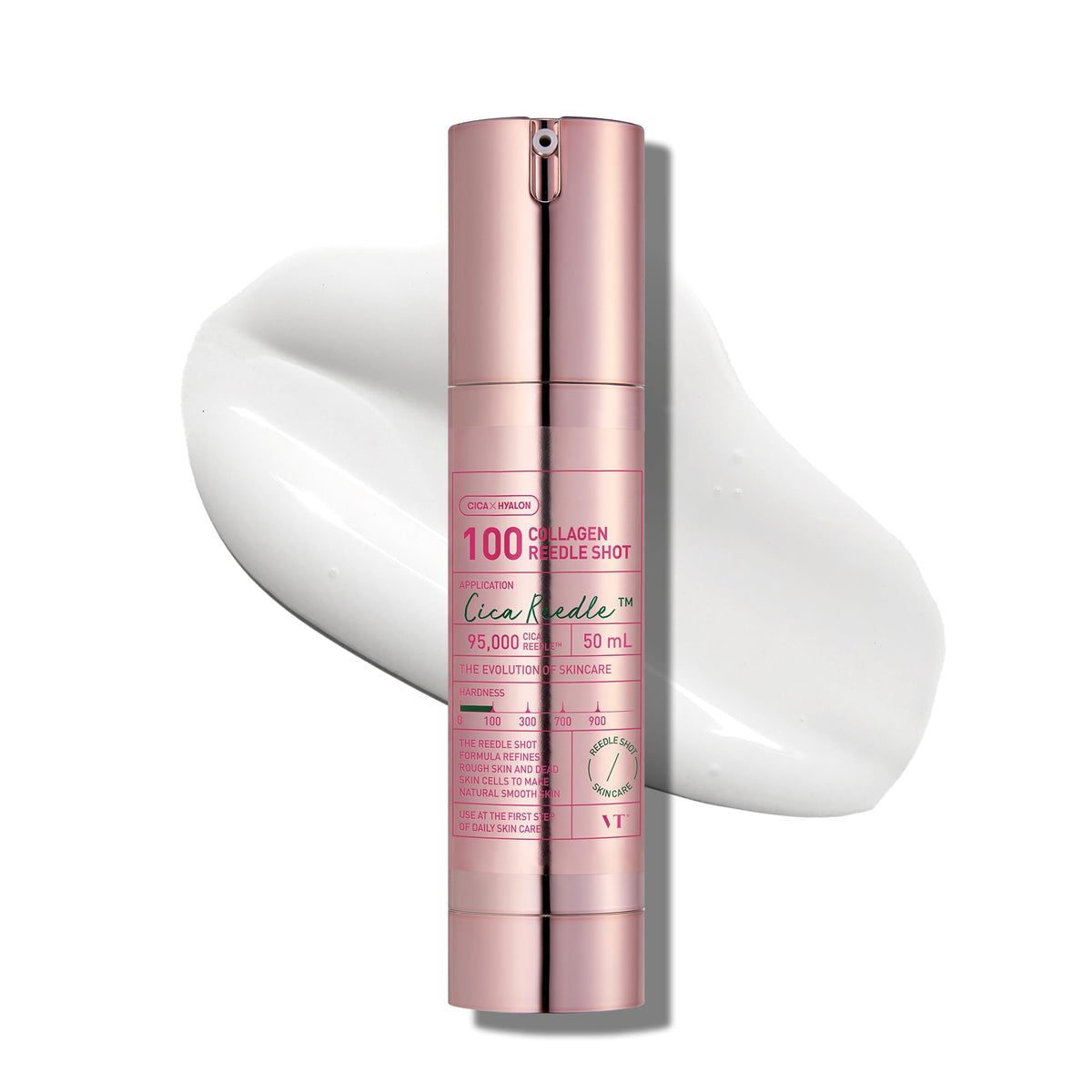 VT COSMETICS Collagen Reedle Shot bottle showing deep hydration potential.