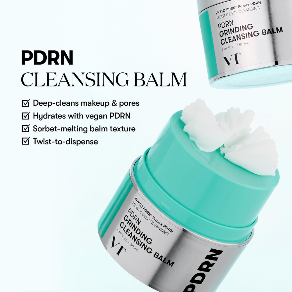 VT COSMETICS Bálsamo PDRN transforma su textura en leche para piel suave.