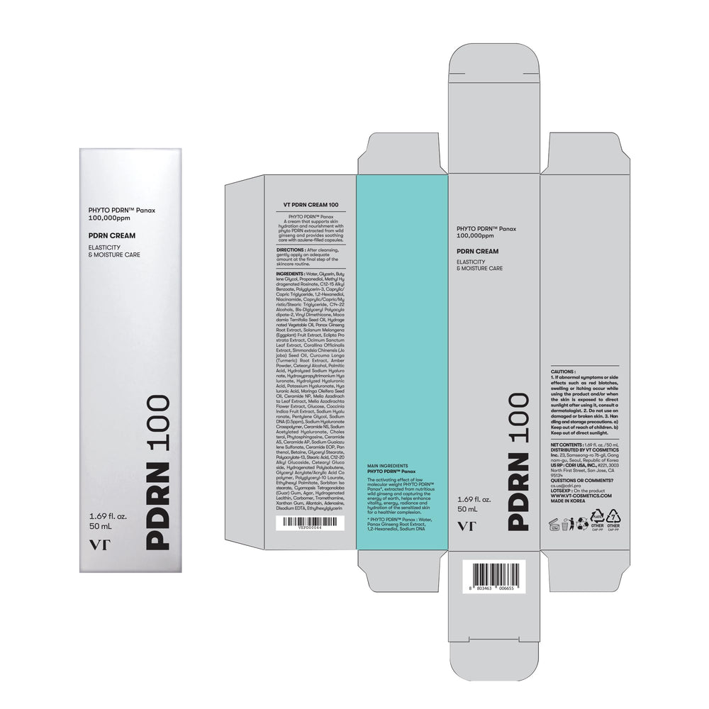 VT COSMETICS PDRN Cream 100 night routine scene suggests overnight hydration