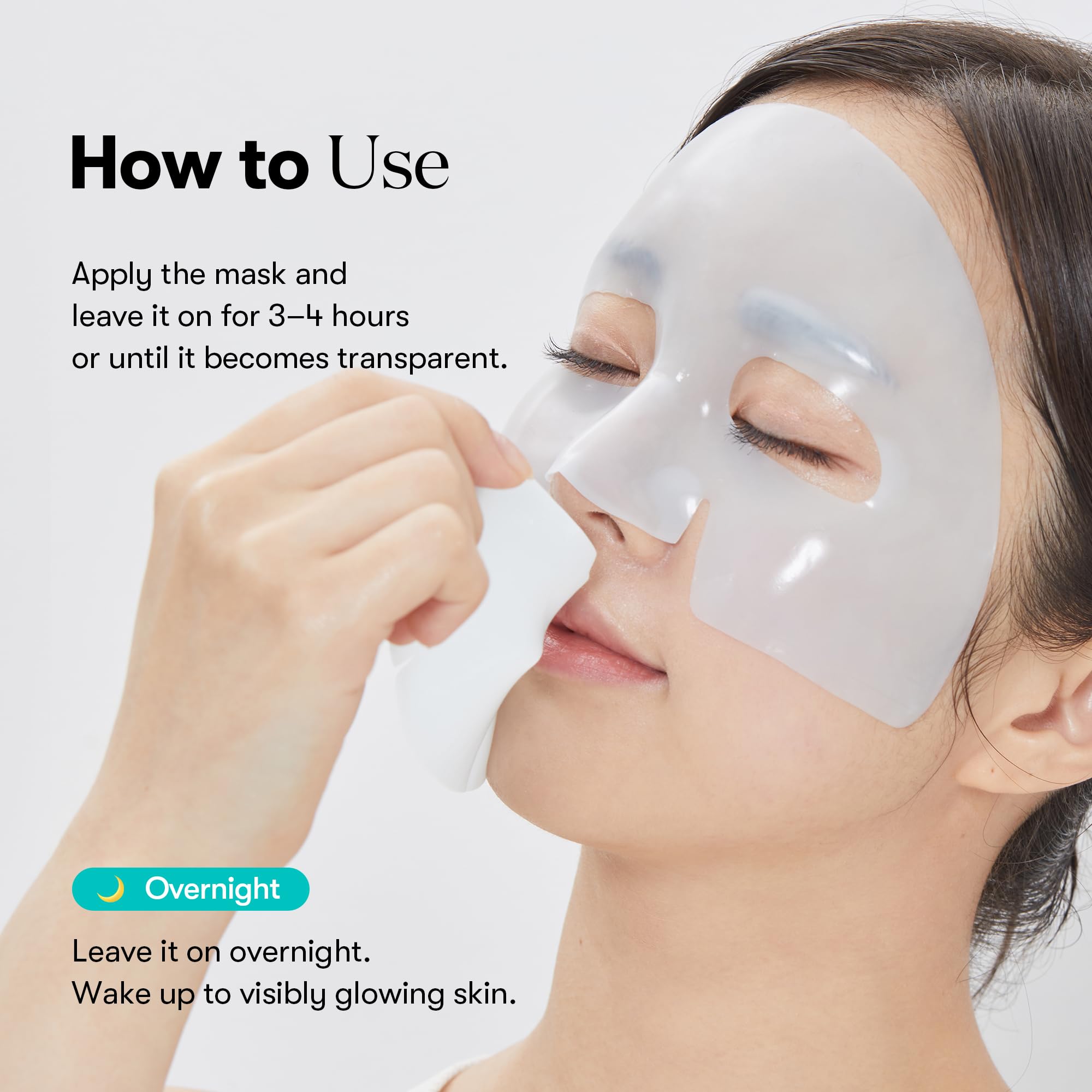 VT COSMETICS PDRN Hydrogel Mask: textura ligera y agradable de usar.