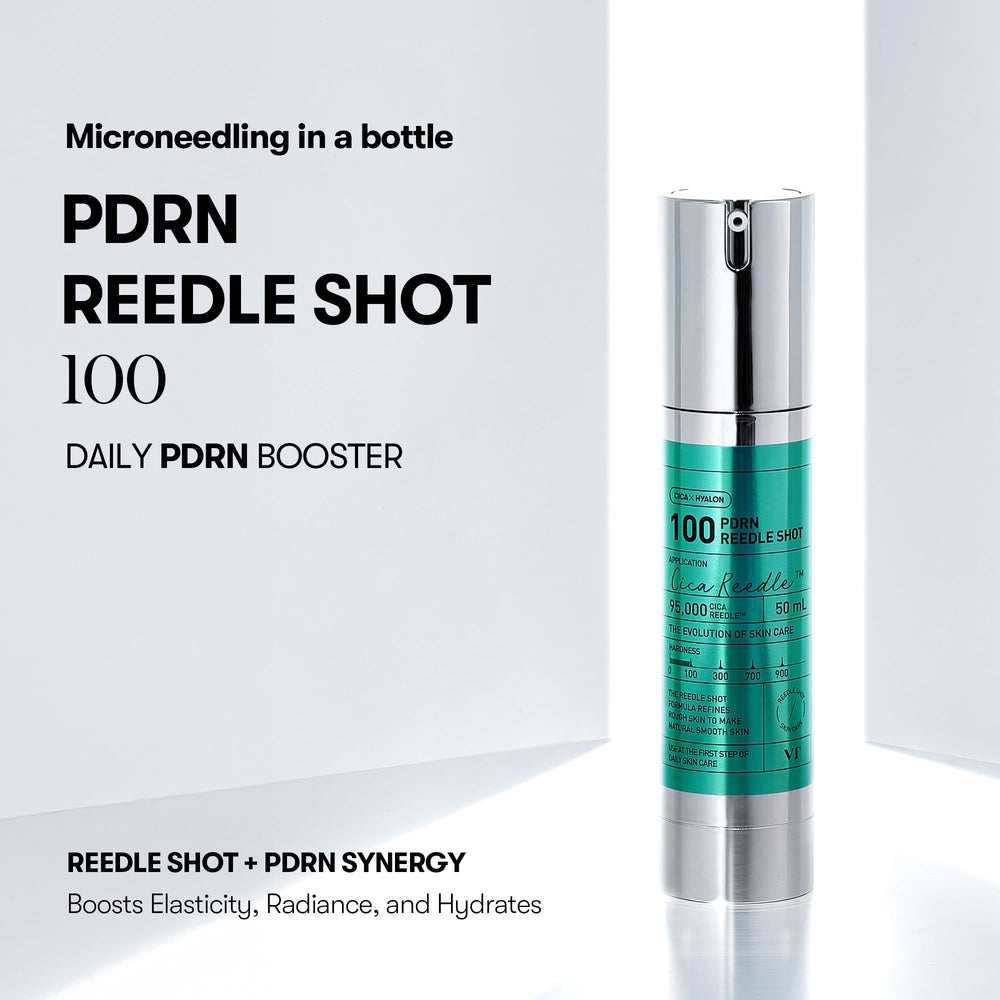 Milky, fast-absorbing Reedle Shot texture close-up for quick hydration.