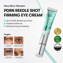 VT COSMETICS PDRN Reedle Shot Eye Cream jar close-up highlighting premium packaging for daily use.
