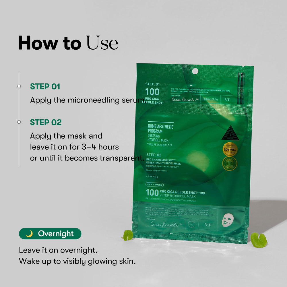 VT COSMETICS Pro Cica Reedle Shot 100 mascarilla ligera para piel sensible