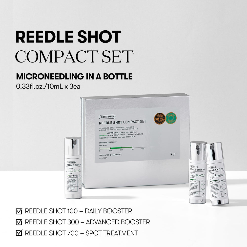 VT COSMETICS Reedle Shot 300 bottle enables deeper delivery of actives