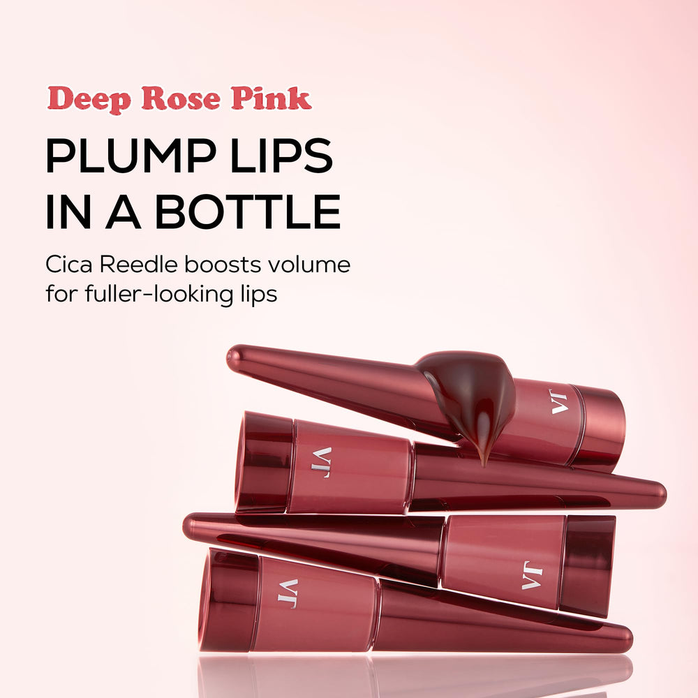 VT COSMETICS Reedle Shot Rosa Baya, brillo rosado y aceite de jojoba.