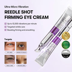 VT COSMETICS Reedle Shot Firming Eye Cream bottle for easy daily use.