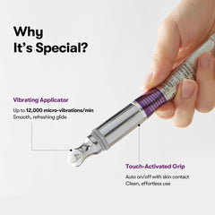 VT COSMETICS Reedle Shot Firming Eye Cream close-up reveals creamy texture.
