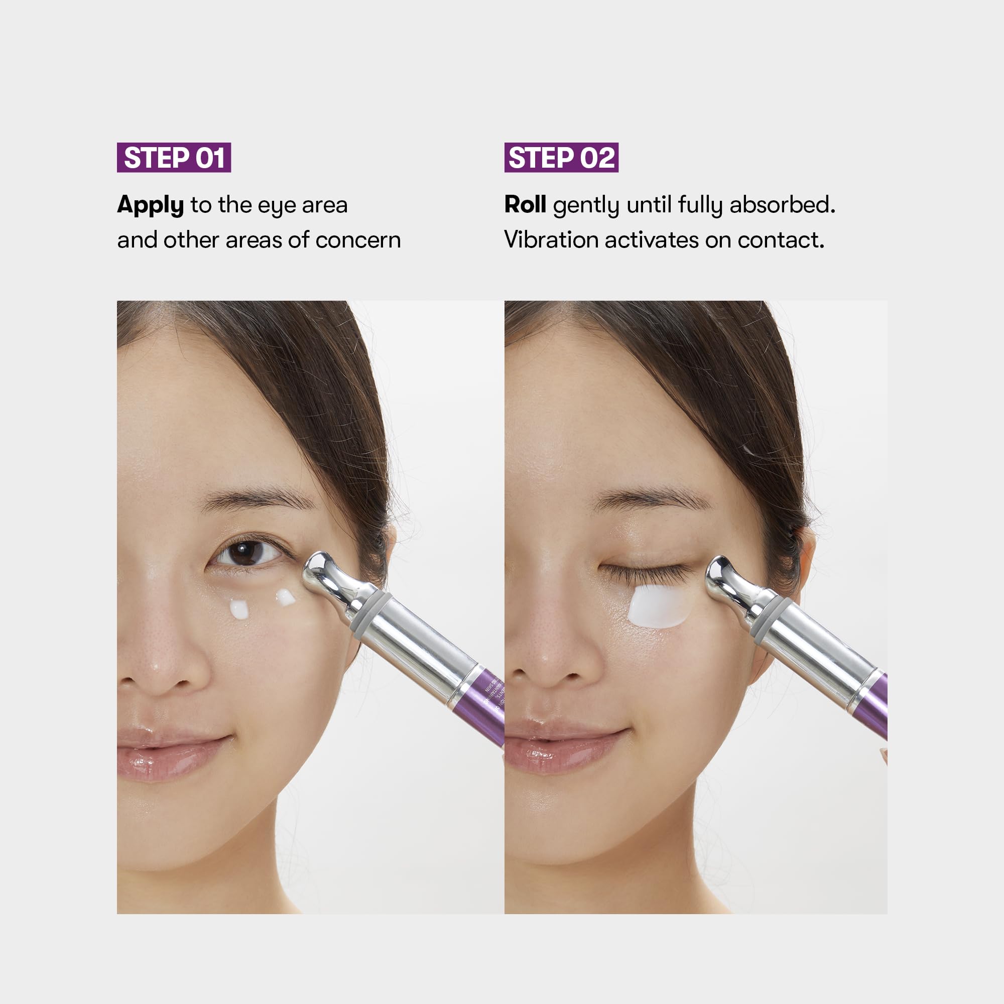 VT COSMETICS Reedle Shot Firming Eye Cream with peptides and hyaluronic for hydration.