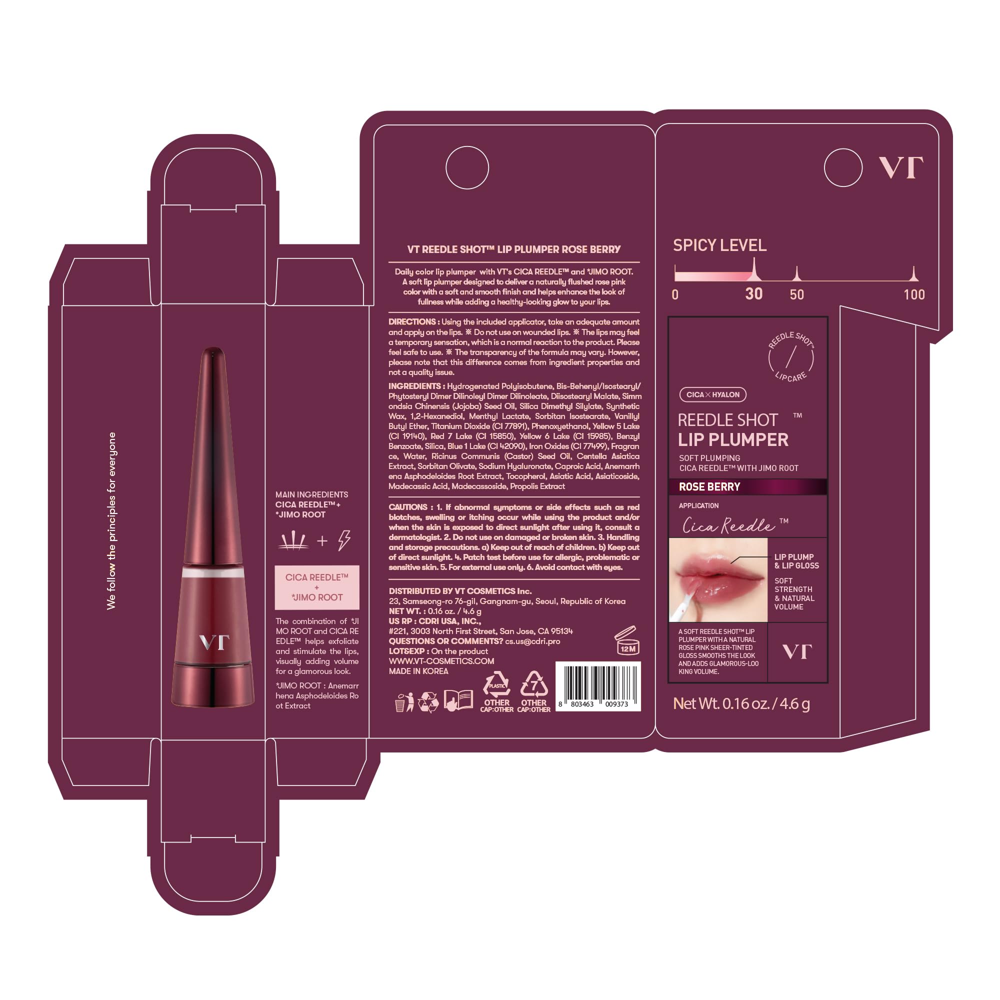 VT COSMETICS Reedle Shot, formato 0.15 oz para retoques.