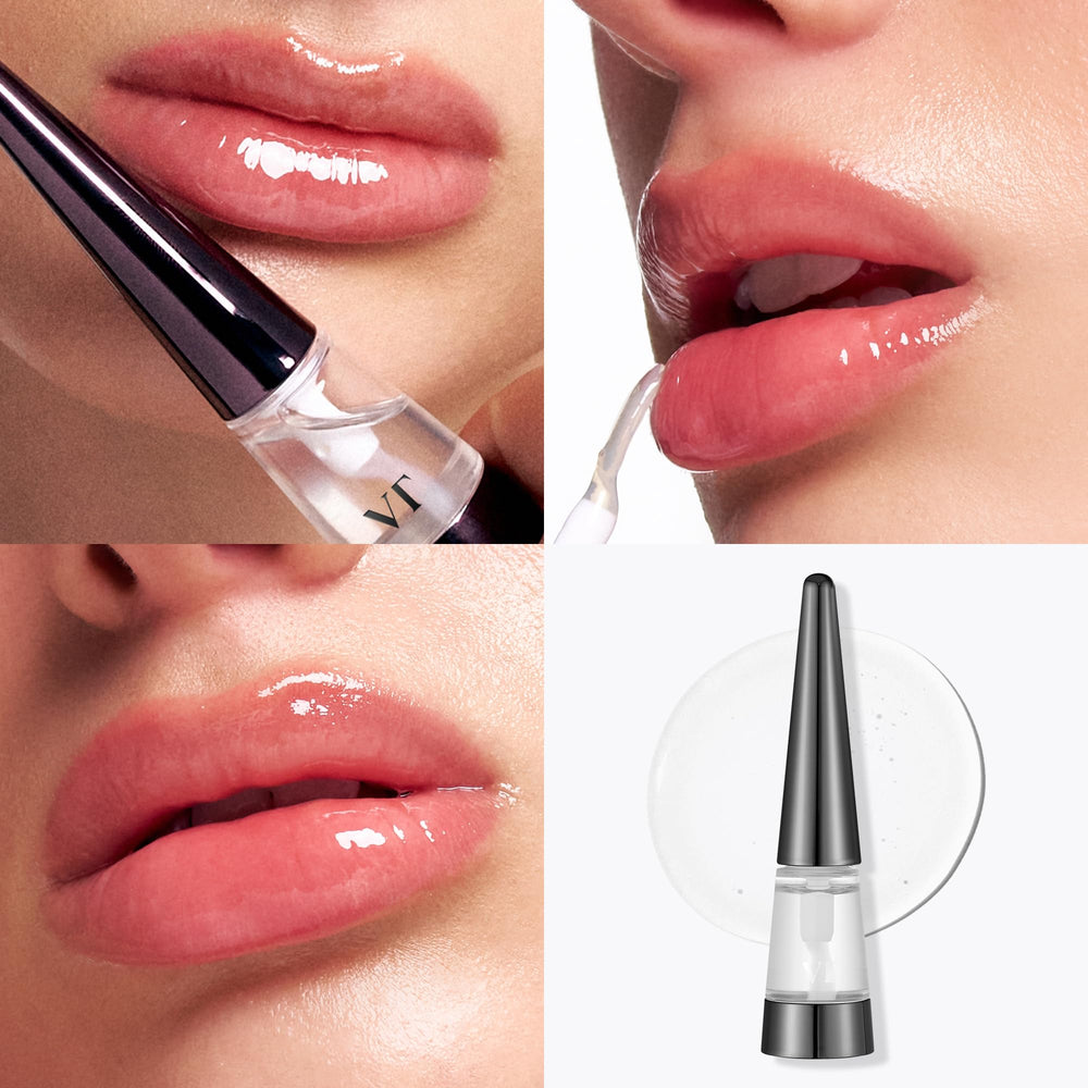 VT COSMETICS Reedle Shot Voluminizador de labios contiene raíz de jimo y jojoba.