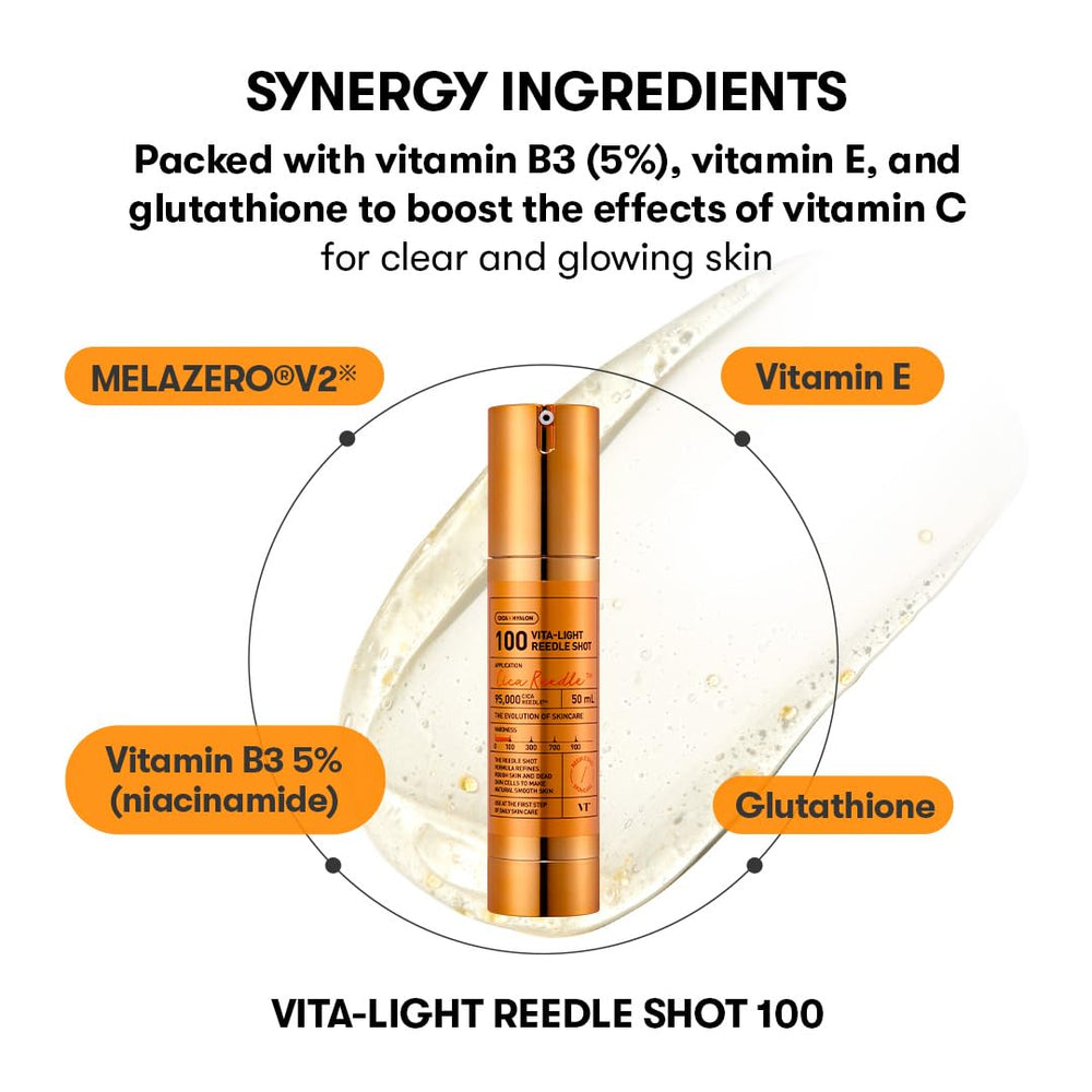 Night routine with Vita-Light Reedle Shot part of an evening skincare ritual