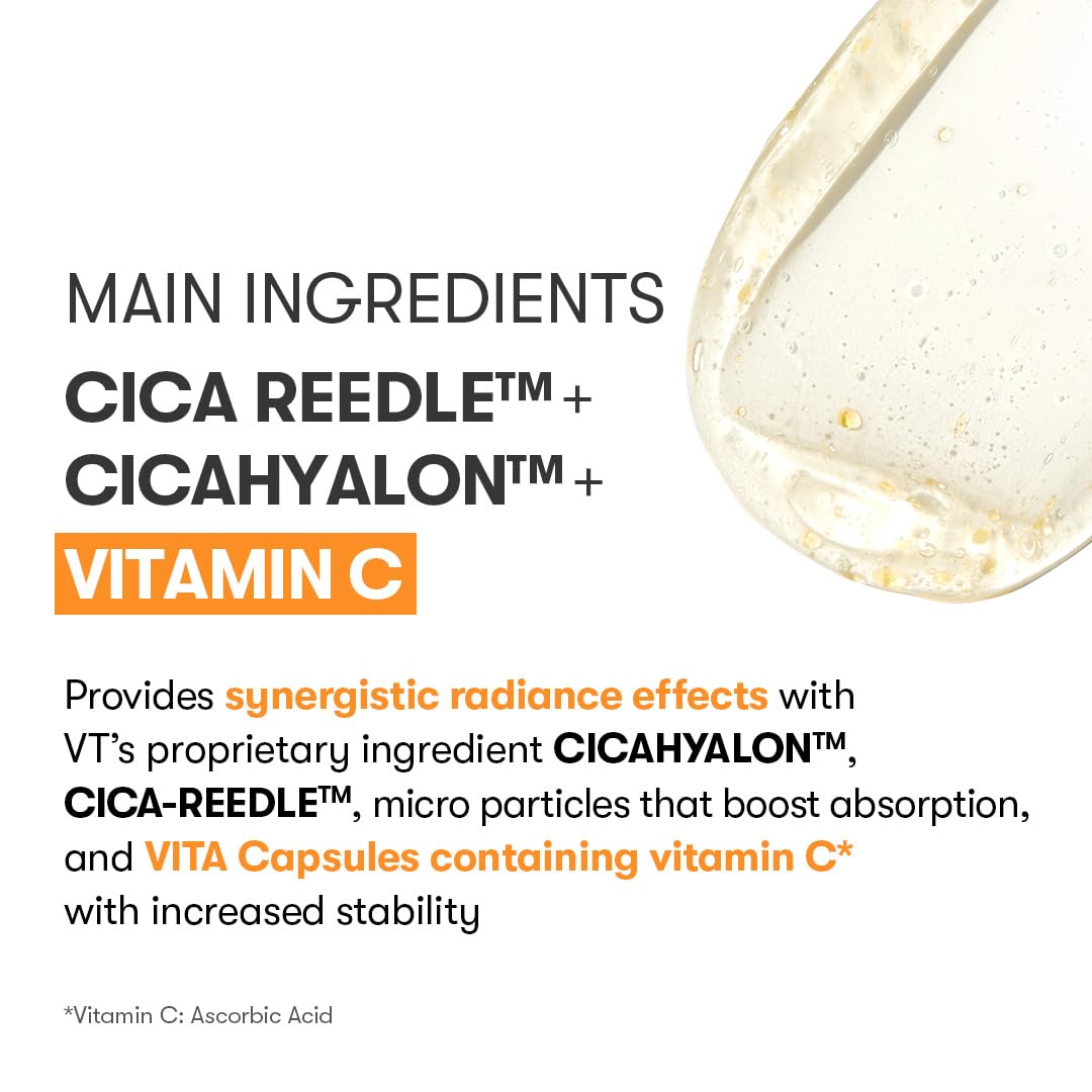 Closeup of Vita-Light Reedle Shot gel texture for clarifying and hydrating skin