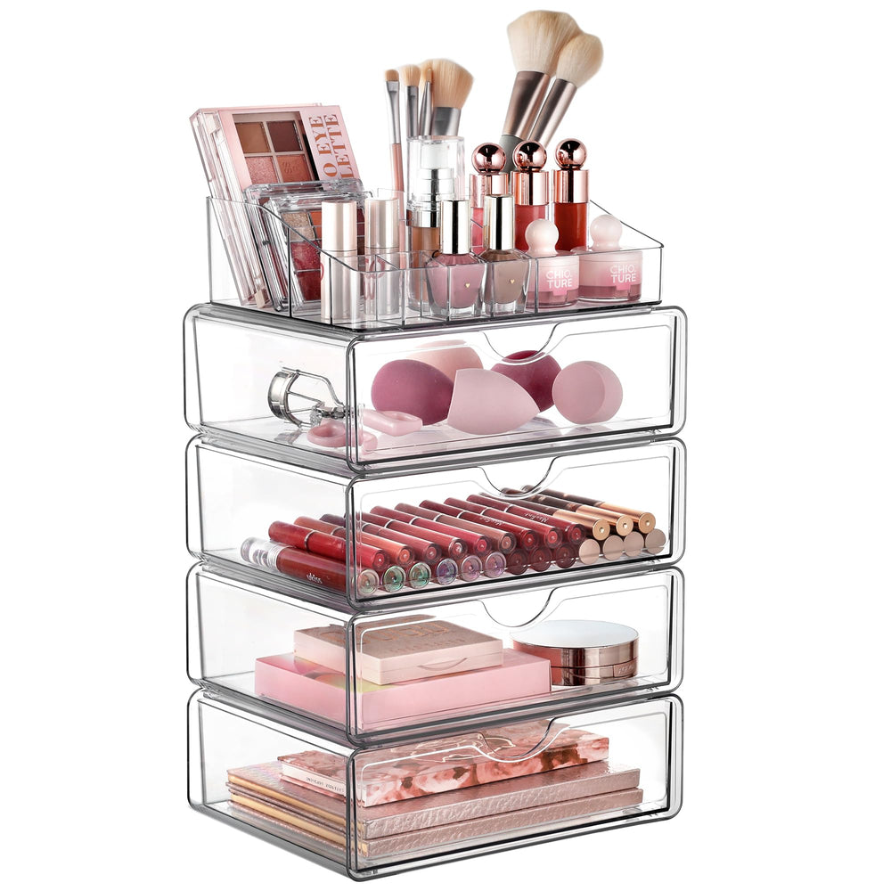 Vtopmart 5-tier organizer top compartment for quick lipstick access