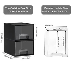 Vtopmart clear drawers reveal contents for quick finding of items