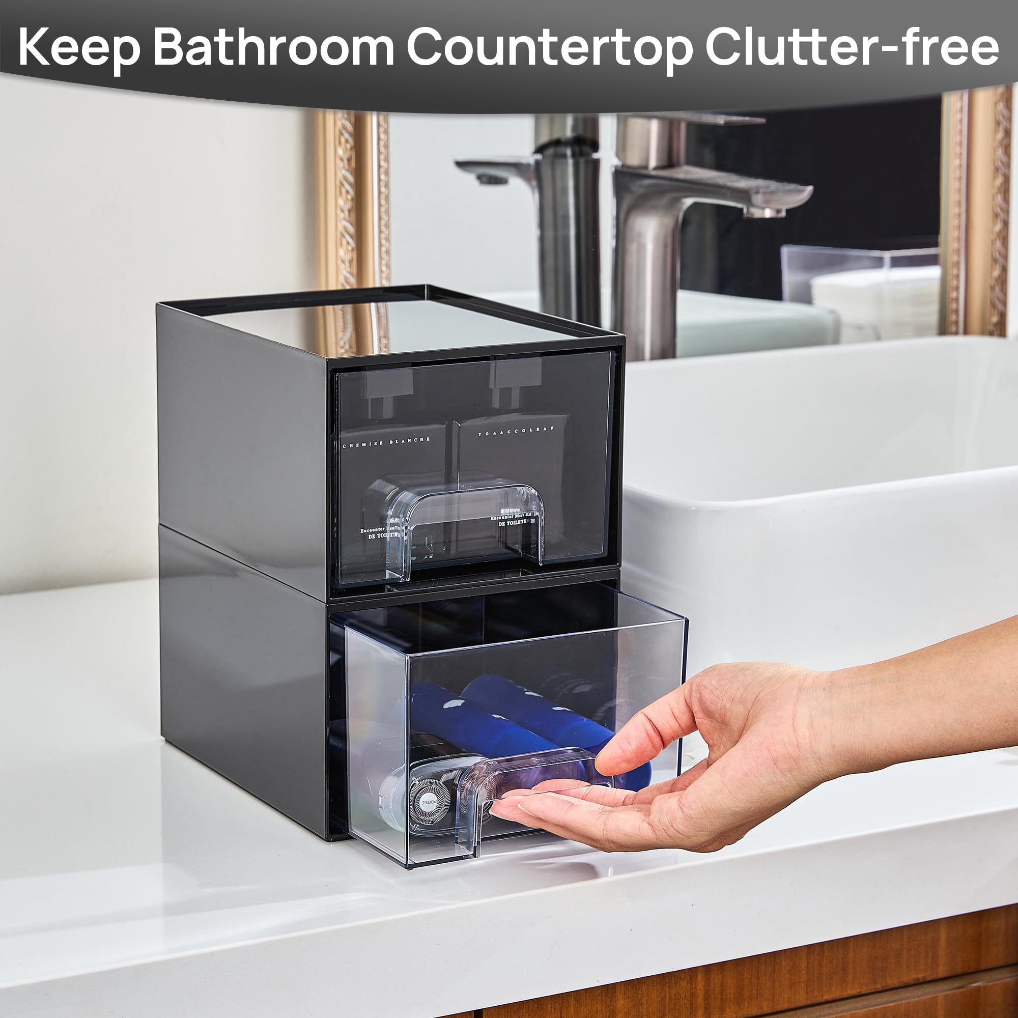 Vtopmart dust-proof drawers keep contents clean with minimal effort