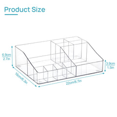 Vtopmart clear cosmetic storage in bathroom vanity for tidy skincare items