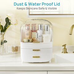 Vtopmart dual drawers with built-in stoppers store small tools securely