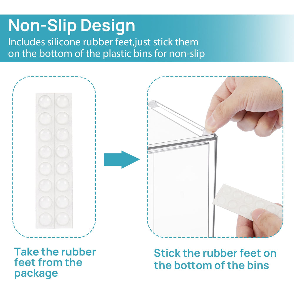 Vtopmart dust-free clear storage showcase easy visibility of contents.