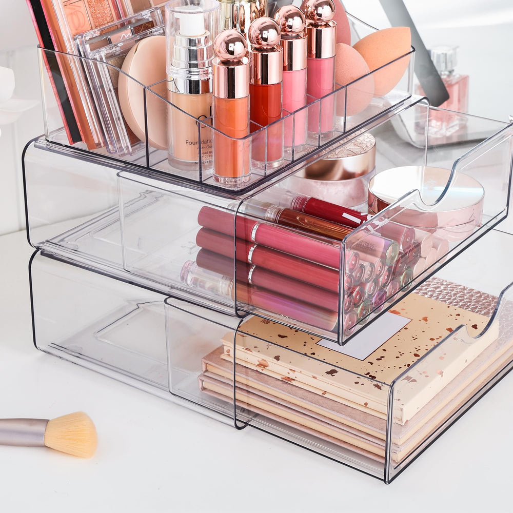 Vtopmart organizer collection for lipsticks and brushes organizes essentials neatly.