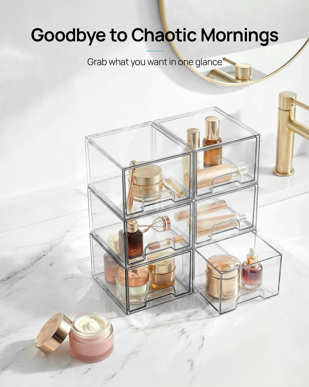 Vtopmart stackable drawer system maximizes vertical space in any room