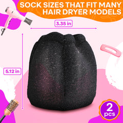 V TOWER sock diffuser close-up highlights soft foam for gentle heat.