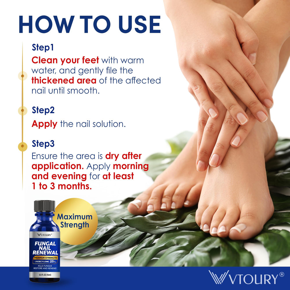 VTROUY Two-bottle pack packaging for convenient, ongoing nail care.