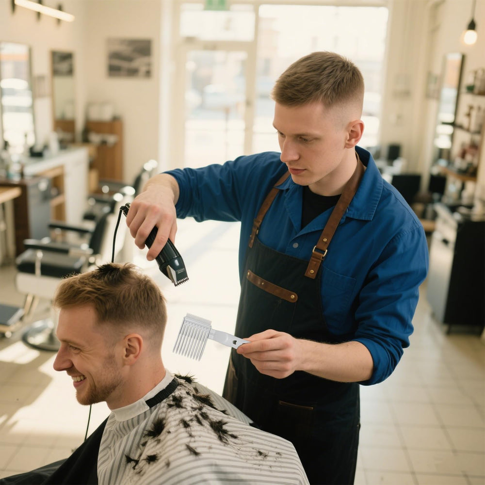 VTZNOJ Blend Friend Fade Comb flat-top guide enables consistent curves.