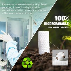 vuacepe disposable towels made from safe plant fibers, suitable for sensitive skin.