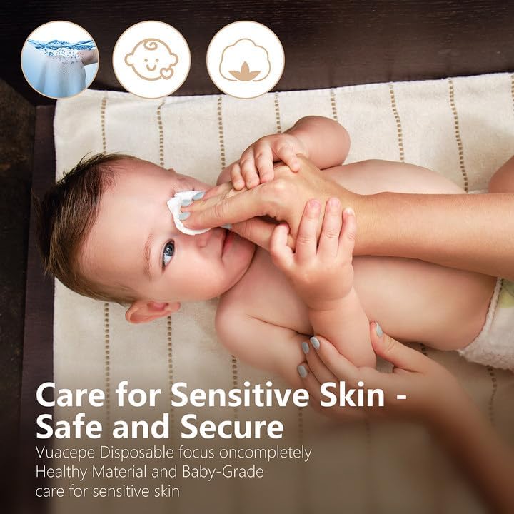 vuacepe biodegradable face towels made from natural plant fibers.