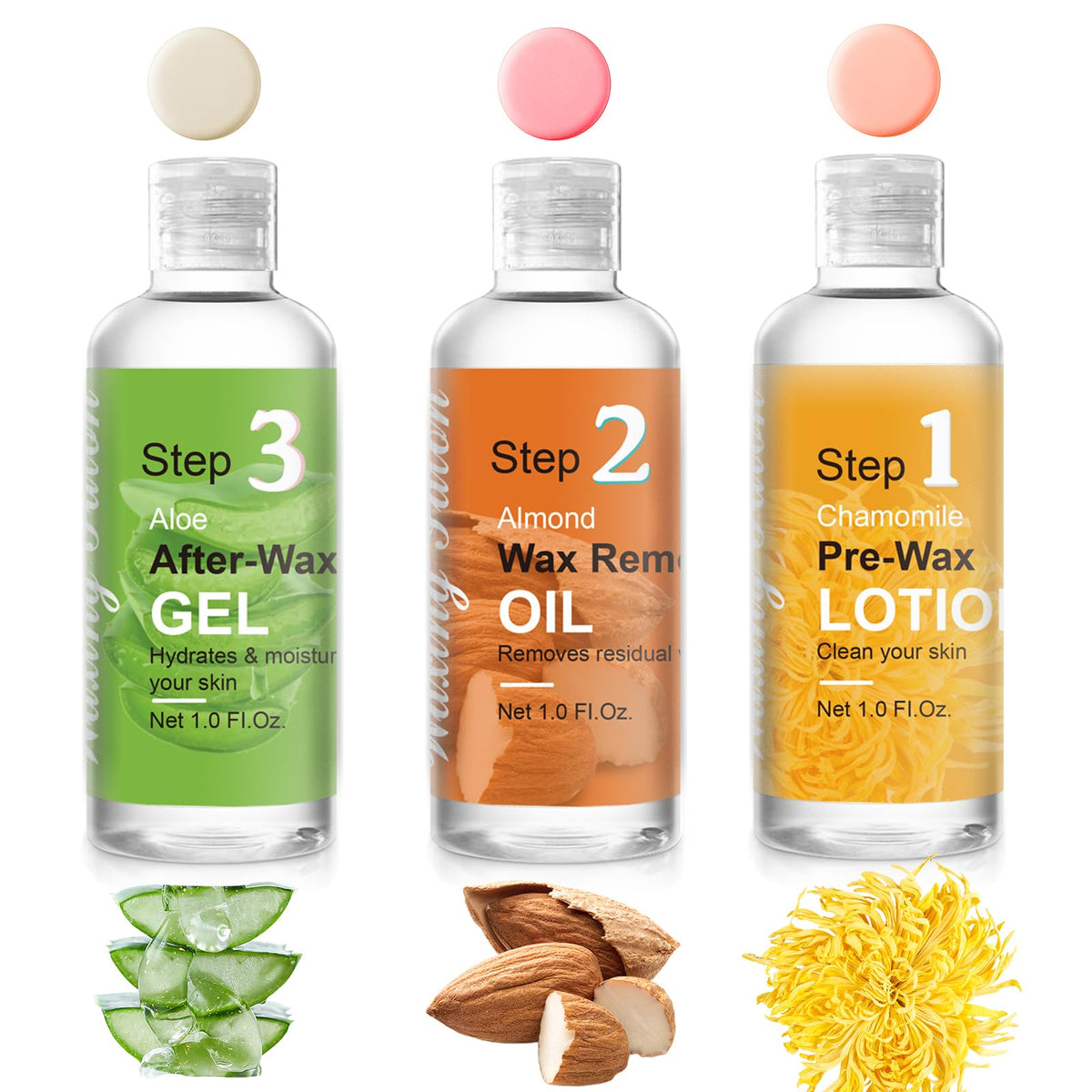 Vueyaa pre-wax lotion application to prep and protect skin.