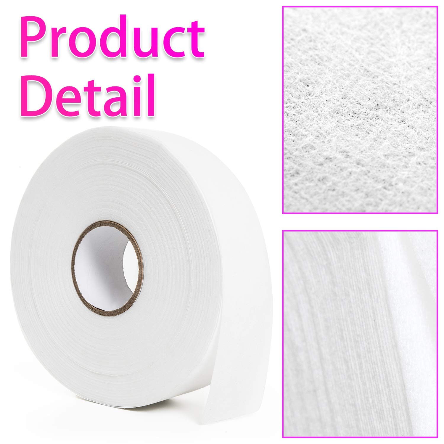 Vumdua wax strip roll applied to skin showing wax removal prep