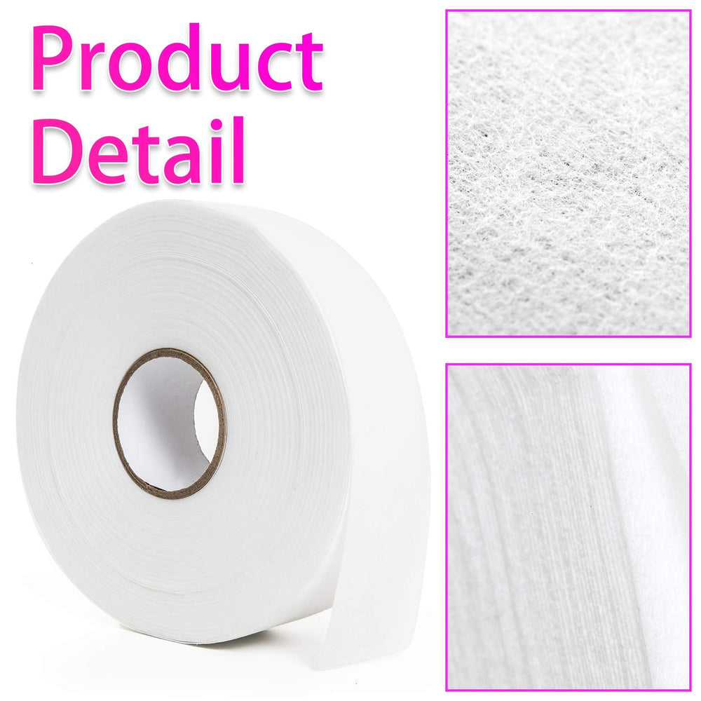 Vumdua wax strip roll applied to skin showing wax removal prep