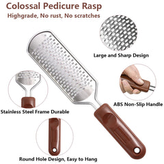 Vusoset Wood Handle Callus Shaver offering a comfortable grip for precise control.
