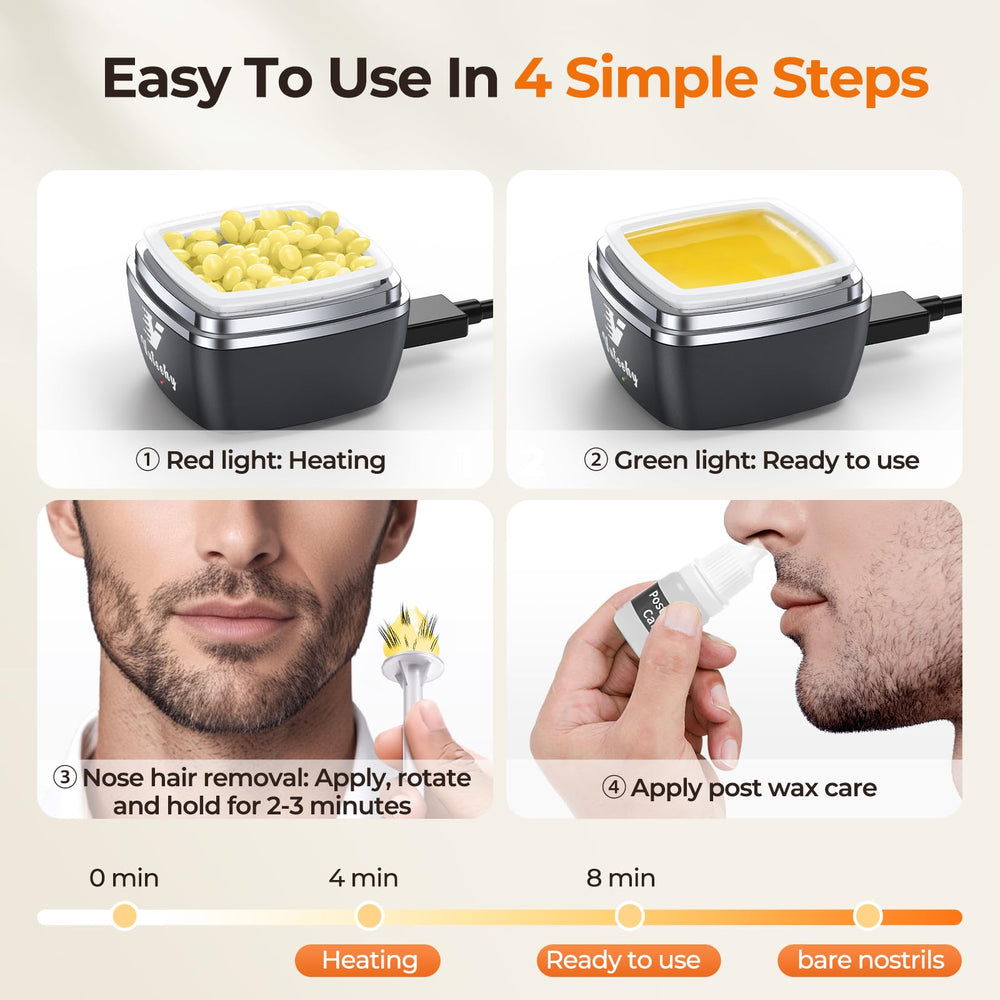 Vuteehy Wax Beads 100g highlighting long-lasting wax for smoother results.