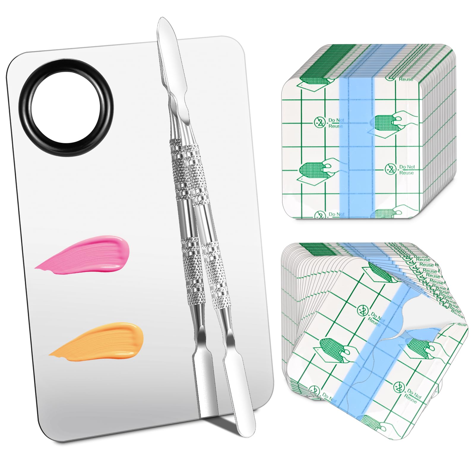 Paleta de mano desechable VUTHLRV para mezclar maquillaje con facilidad