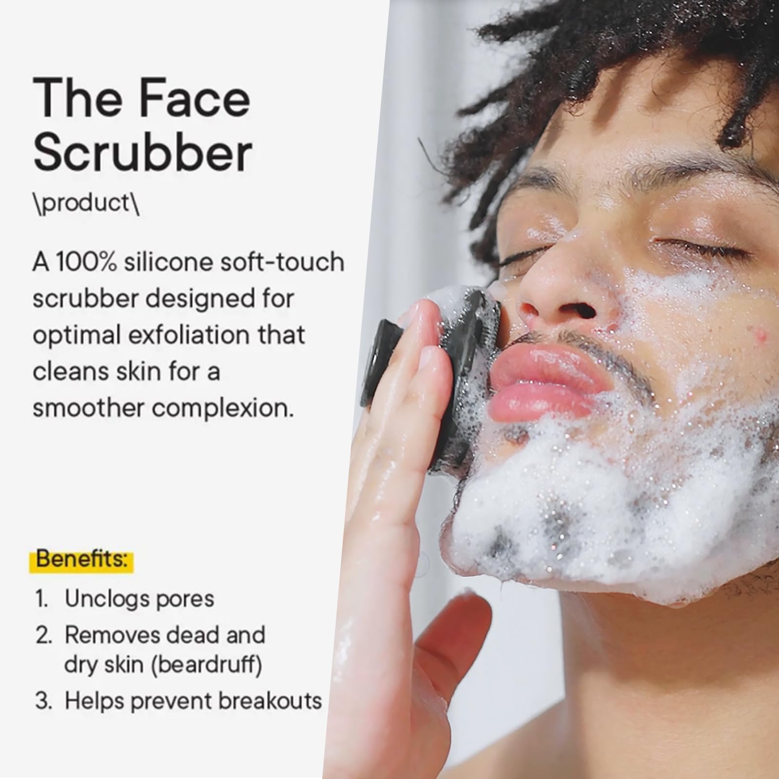 VWMYQ silicone brush delivers thorough cleansing of pores and nose areas
