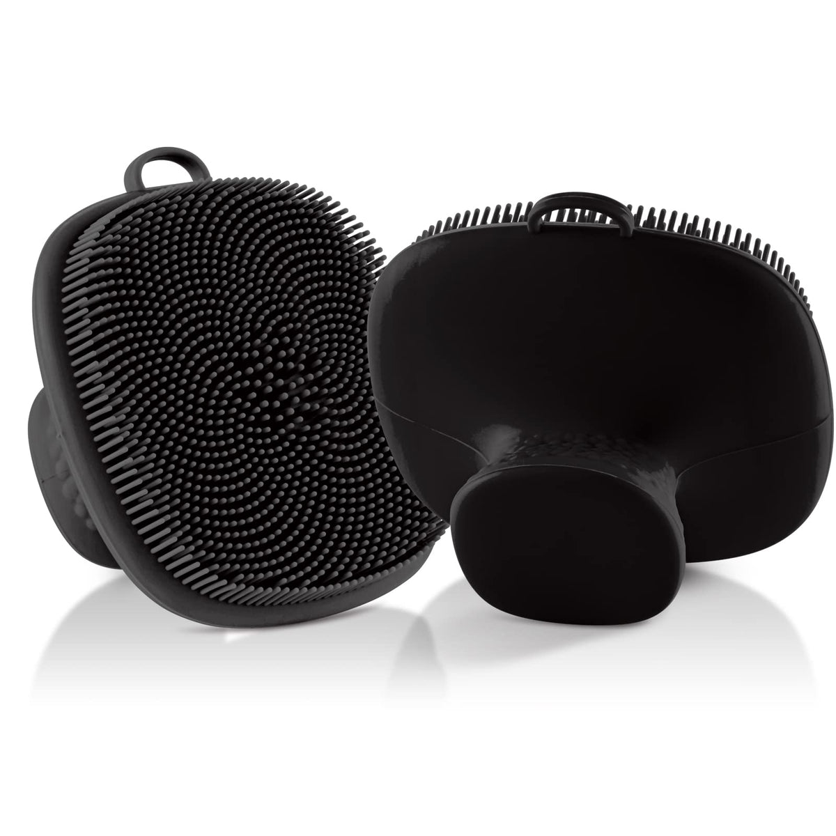 VWMYQ Face Scrubber 2-pack with silicone bristles for gentle cleansing.