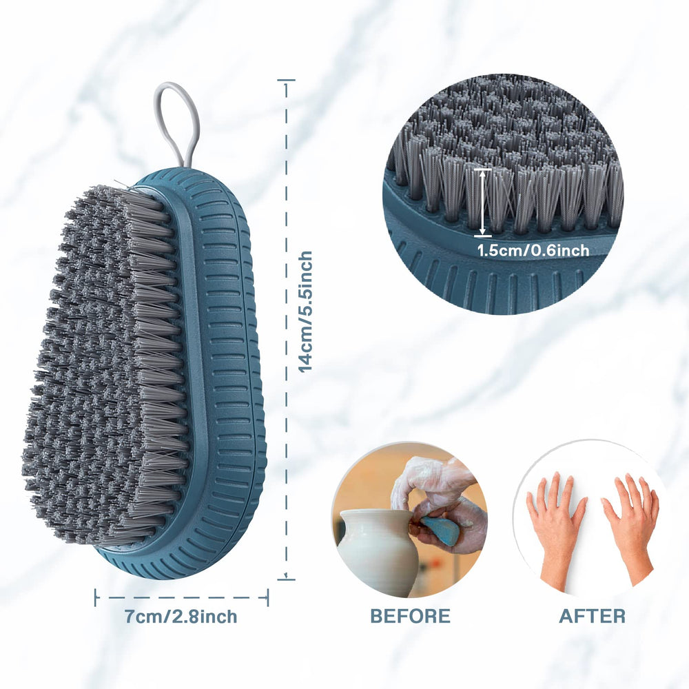 VWMYQ nail brush with easy to hold grip for confident scrubbing