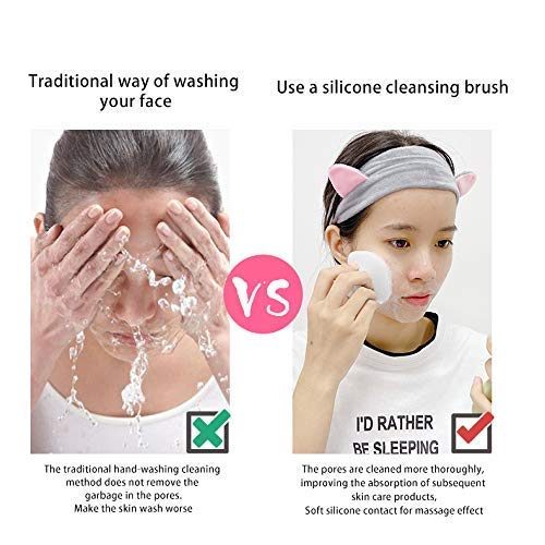 VWMYQ square silicone brush delivers thorough, pore-friendly cleansing