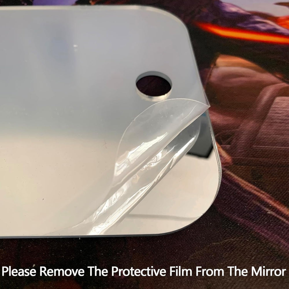 VXKZF detachable-handle mirror offering flexible angles for a close shave.