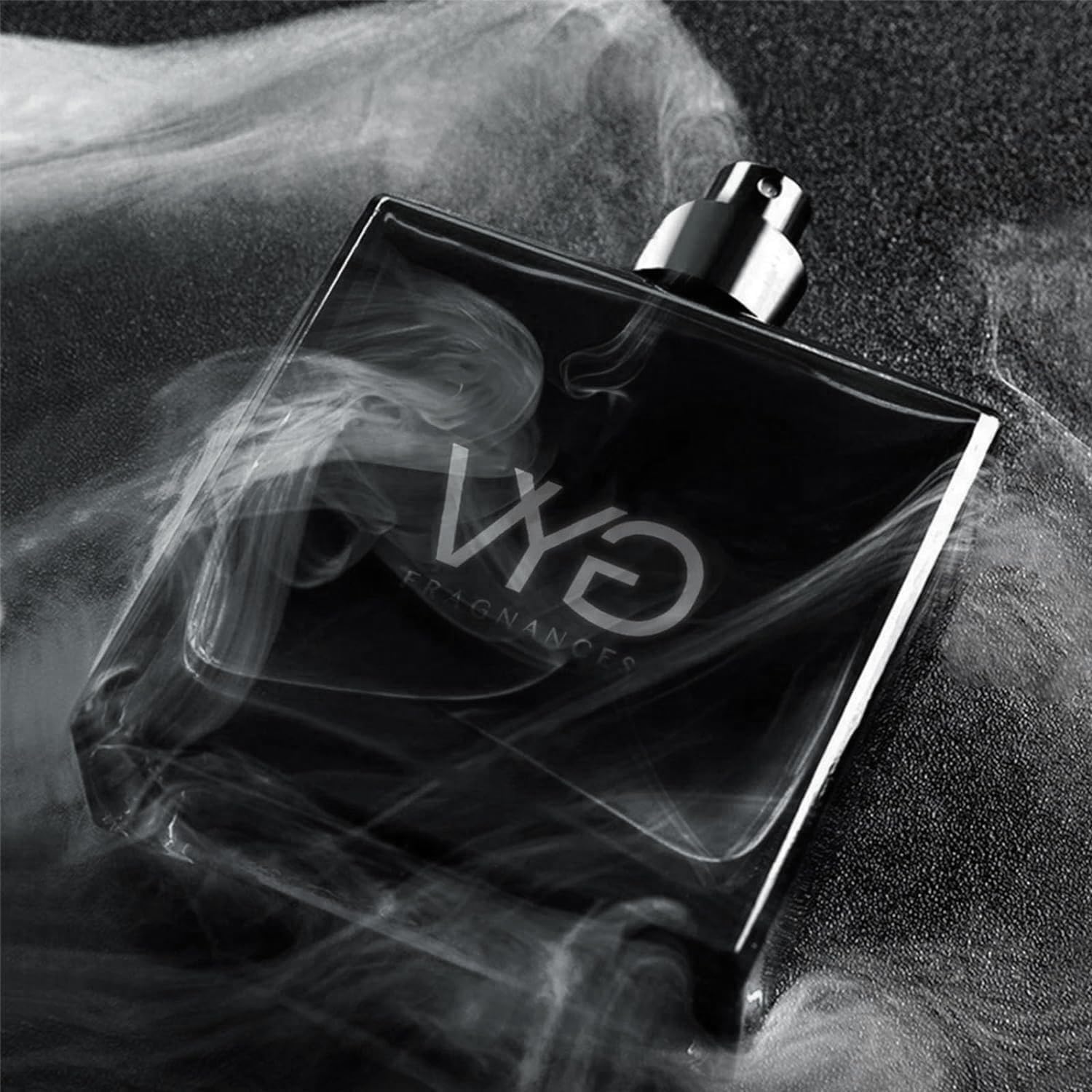 VYG Cologne on dark wood background conveys sophistication for evening wear